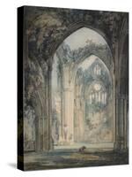 Transept of Tintern Abbey-J. M. W. Turner-Stretched Canvas