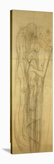 Transfer Sketch for the Three Ages of Woman-Gustav Klimt-Stretched Canvas