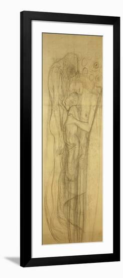 Transfer Sketch for the Three Ages of Woman-Gustav Klimt-Framed Giclee Print