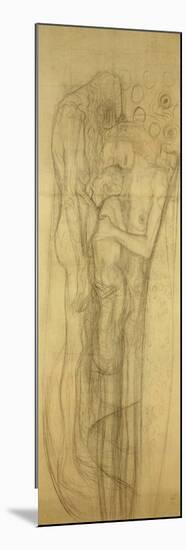 Transfer Sketch for the Three Ages of Woman-Gustav Klimt-Mounted Giclee Print