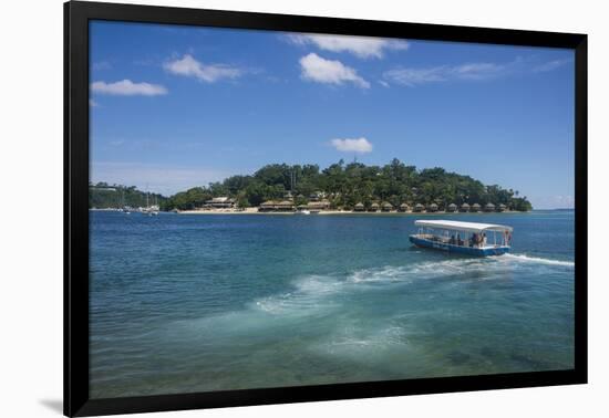 Transfer to the exclusive Iririki Island, Efate, Vanuatu, Pacific-Michael Runkel-Framed Photographic Print