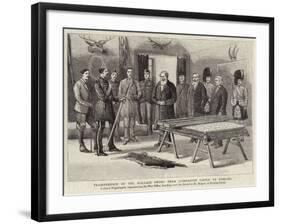 Transference of the Wallace Sword from Dumbarton Castle to Stirling-null-Framed Giclee Print