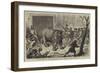 Transferring the Hairy Rhinoceros from Her Travelling Den to Her Cage-Ernest Henry Griset-Framed Giclee Print