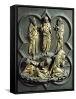 Transfiguration, Bronze Panel-Lorenzo Ghiberti-Framed Stretched Canvas