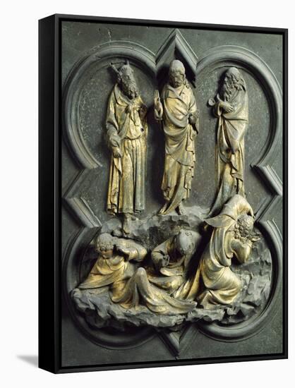 Transfiguration, Bronze Panel-Lorenzo Ghiberti-Framed Stretched Canvas