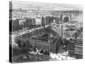 Transformation of Paris: Building in 1861, Between the Streets Neuve-Des-Mathurins-Felix Thorigny-Stretched Canvas