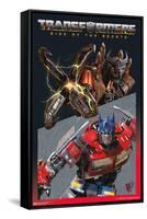 Transformers: Rise of the Beasts - Optimus Prime vs. Scourge-Trends International-Framed Stretched Canvas