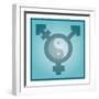 Transgender Balance, Conceptual Artwork-Stephen Wood-Framed Photographic Print