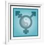 Transgender Balance, Conceptual Artwork-Stephen Wood-Framed Photographic Print