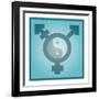 Transgender Balance, Conceptual Artwork-Stephen Wood-Framed Photographic Print