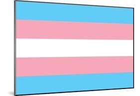 Transgender Pride Flag-null-Mounted Poster