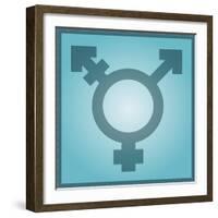 Transgender Symbol, Artwork-Stephen Wood-Framed Photographic Print