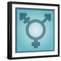 Transgender Symbol, Artwork-Stephen Wood-Framed Photographic Print