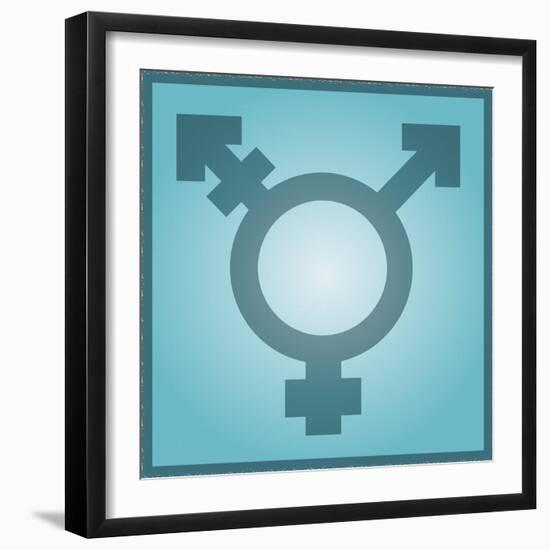 Transgender Symbol, Artwork-Stephen Wood-Framed Photographic Print