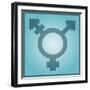 Transgender Symbol, Artwork-Stephen Wood-Framed Photographic Print