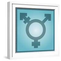 Transgender Symbol, Artwork-Stephen Wood-Framed Photographic Print