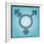 Transgender Symbol, Artwork-Stephen Wood-Framed Photographic Print