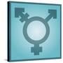 Transgender Symbol, Artwork-Stephen Wood-Stretched Canvas