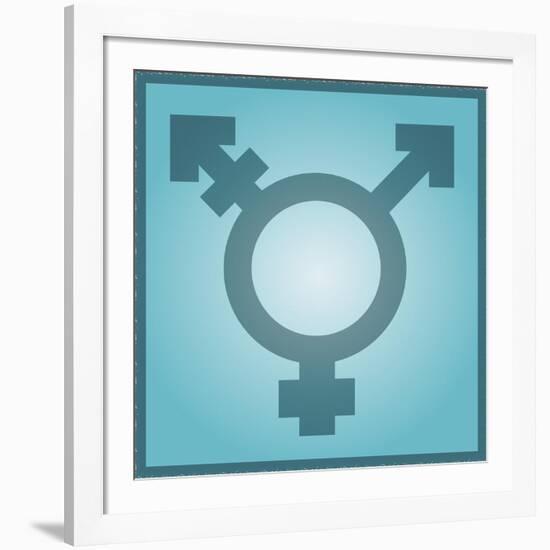 Transgender Symbol, Artwork-Stephen Wood-Framed Photographic Print