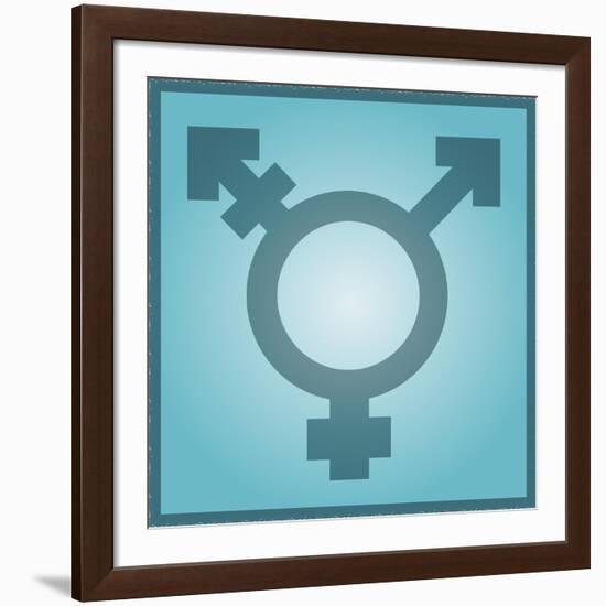 Transgender Symbol, Artwork-Stephen Wood-Framed Photographic Print