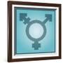 Transgender Symbol, Artwork-Stephen Wood-Framed Photographic Print