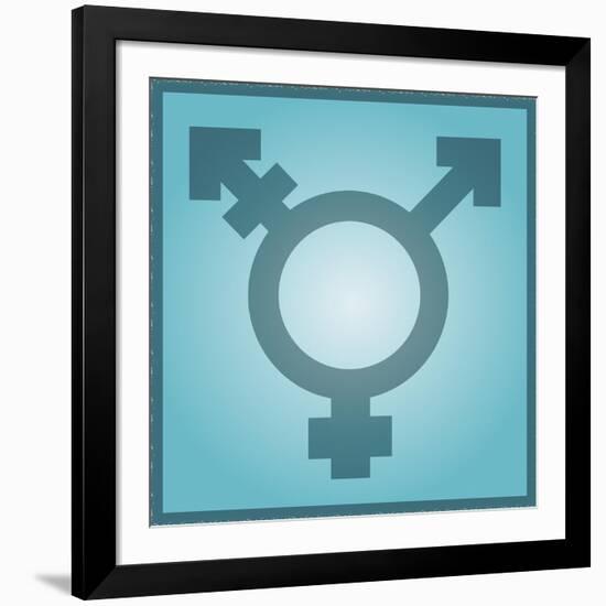 Transgender Symbol, Artwork-Stephen Wood-Framed Photographic Print