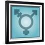 Transgender Symbol, Artwork-Stephen Wood-Framed Photographic Print