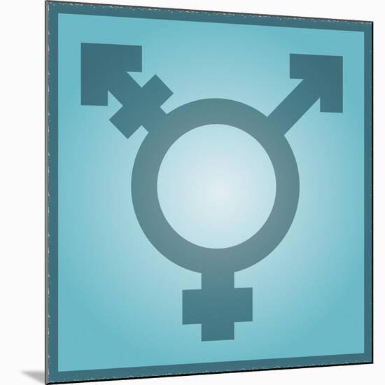 Transgender Symbol, Artwork-Stephen Wood-Mounted Photographic Print