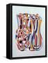 Transient Vessels Transposed, Lapis Orange-Brian Irving-Framed Stretched Canvas