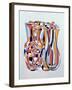 Transient Vessels Transposed, Lapis Orange-Brian Irving-Framed Giclee Print