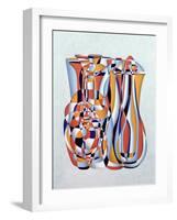 Transient Vessels Transposed, Lapis Orange-Brian Irving-Framed Giclee Print