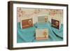 Transistor Radios, Retro-null-Framed Art Print