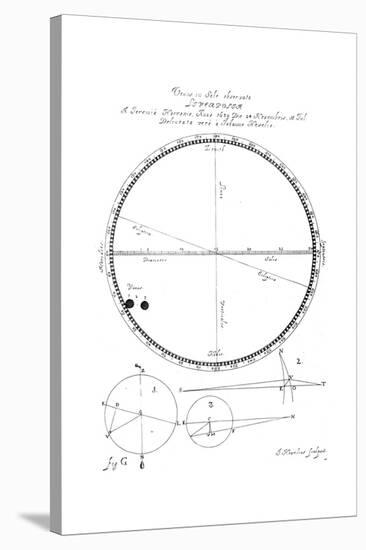 Transit of Venus, 1639-Johannes Hevelius-Stretched Canvas