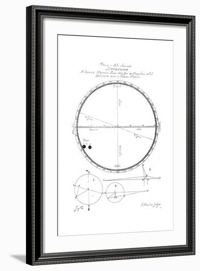 Transit of Venus, 1639-Johannes Hevelius-Framed Giclee Print