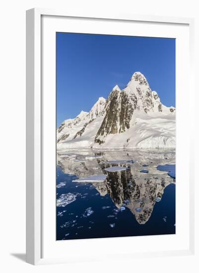 Transiting the Lemaire Channel in Heavy First Year Sea Ice, Antarctica, Polar Regions-Michael Nolan-Framed Photographic Print