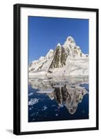 Transiting the Lemaire Channel in Heavy First Year Sea Ice, Antarctica, Polar Regions-Michael Nolan-Framed Photographic Print