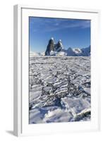 Transiting the Lemaire Channel in Heavy First Year Sea Ice, Antarctica, Polar Regions-Michael Nolan-Framed Photographic Print