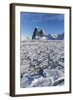 Transiting the Lemaire Channel in Heavy First Year Sea Ice, Antarctica, Polar Regions-Michael Nolan-Framed Photographic Print