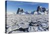 Transiting the Lemaire Channel in Heavy First Year Sea Ice, Antarctica, Polar Regions-Michael Nolan-Stretched Canvas