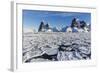 Transiting the Lemaire Channel in Heavy First Year Sea Ice, Antarctica, Polar Regions-Michael Nolan-Framed Photographic Print