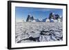 Transiting the Lemaire Channel in Heavy First Year Sea Ice, Antarctica, Polar Regions-Michael Nolan-Framed Photographic Print