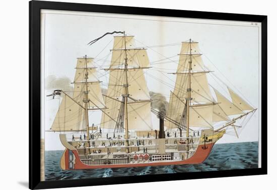 Transitional Ship, 1886-null-Framed Giclee Print