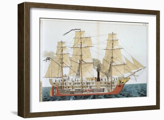 Transitional Ship, 1886-null-Framed Giclee Print