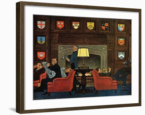 "Transitor Radio in the University Club," September 29, 1962-James Williamson-Framed Giclee Print