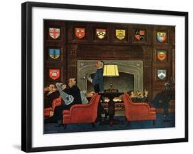 "Transitor Radio in the University Club," September 29, 1962-James Williamson-Framed Giclee Print