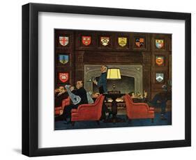 "Transitor Radio in the University Club," September 29, 1962-James Williamson-Framed Giclee Print