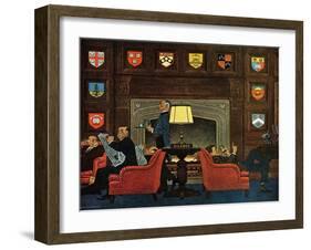 "Transitor Radio in the University Club," September 29, 1962-James Williamson-Framed Giclee Print