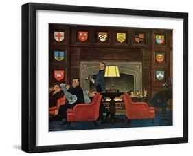 "Transitor Radio in the University Club," September 29, 1962-James Williamson-Framed Giclee Print