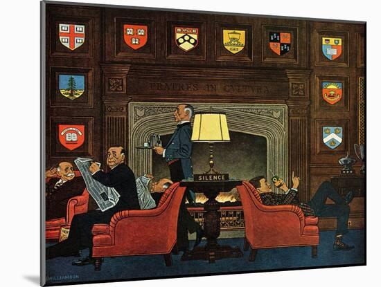 "Transitor Radio in the University Club," September 29, 1962-James Williamson-Mounted Giclee Print