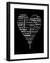 Translation of Love (black)-Tenisha Proctor-Framed Art Print